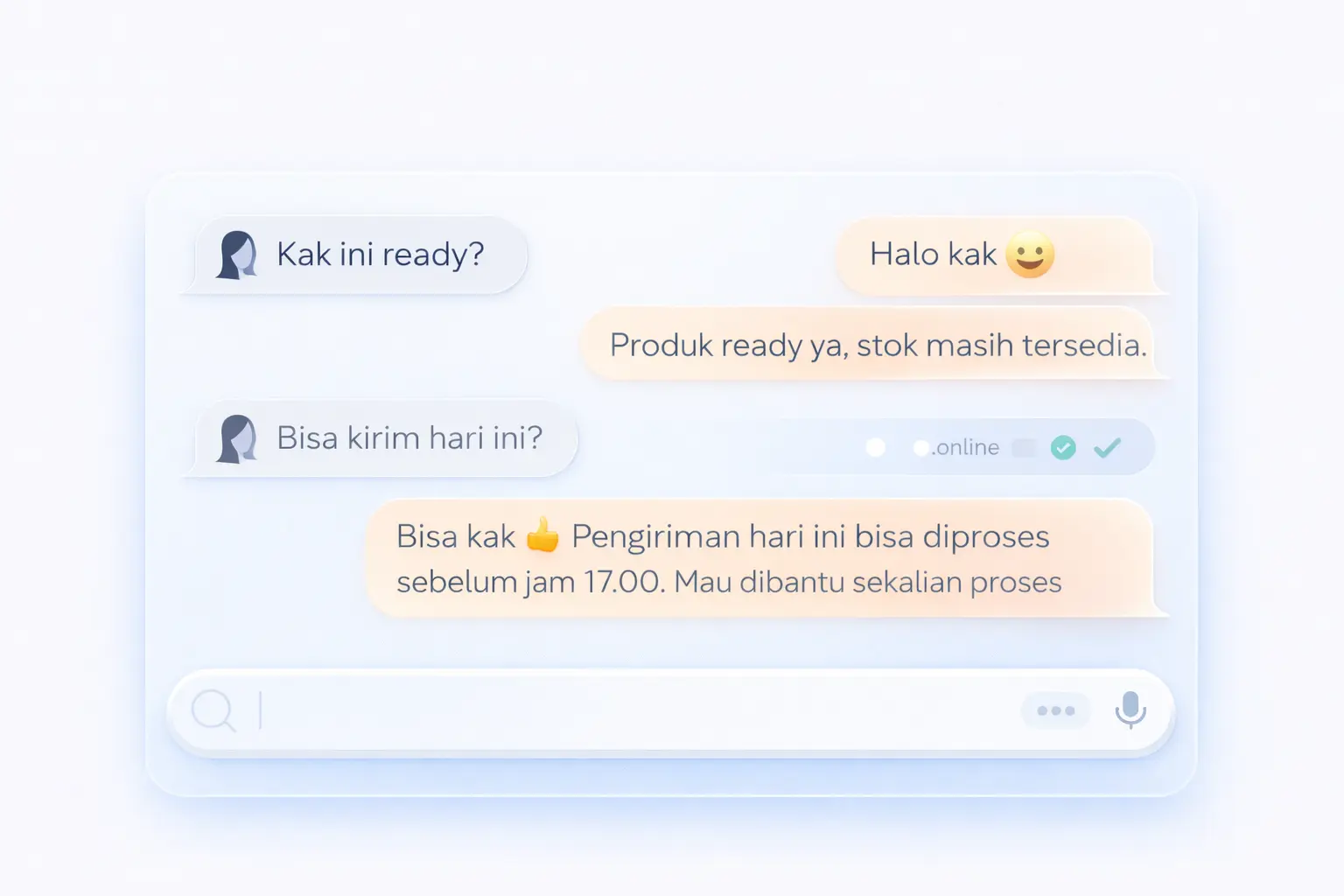 AI Agent Setara CS Profesional widget