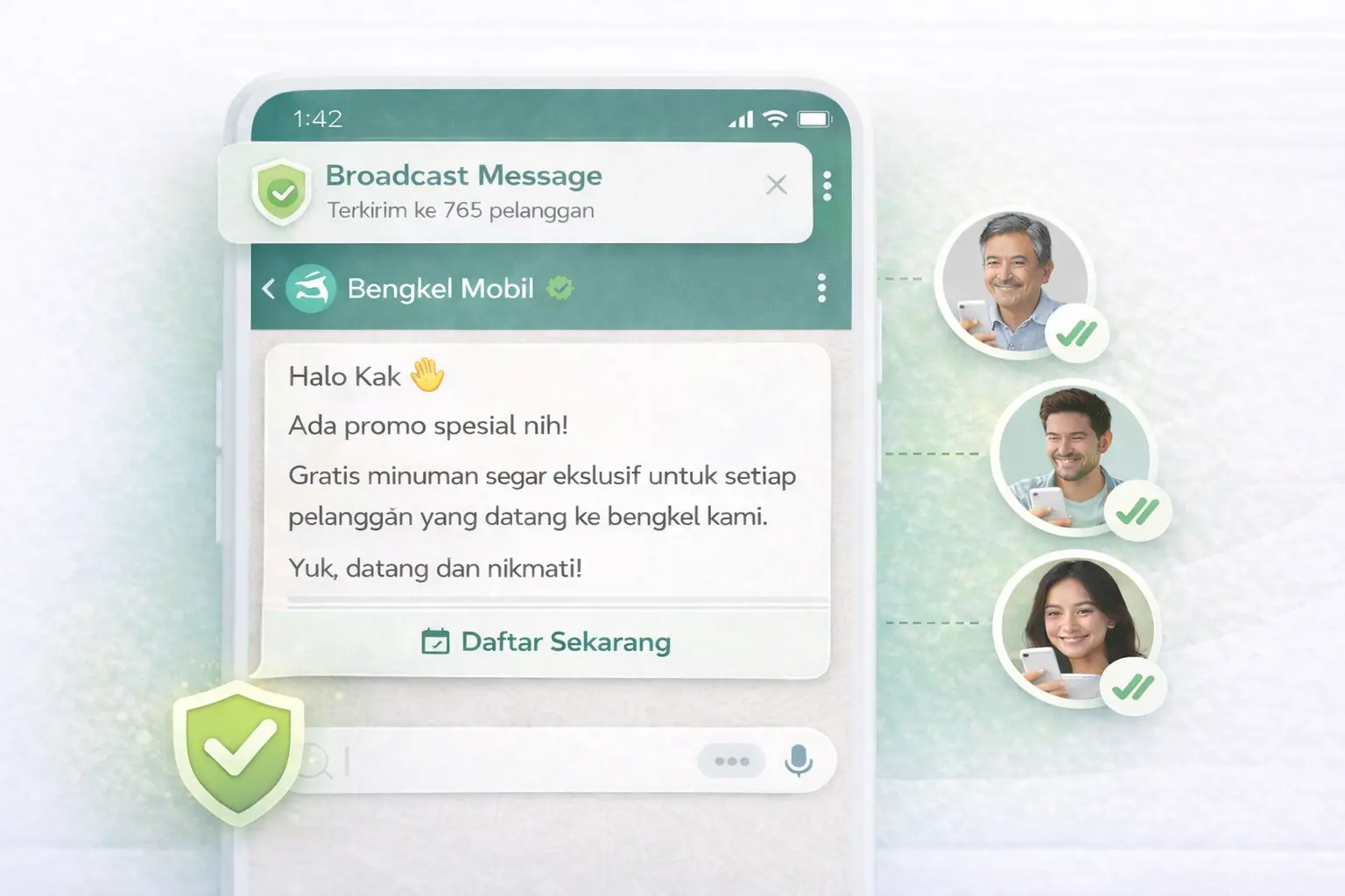 Kirim Broadcast Tanpa Risiko Blokir widget